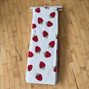 Cupcakes and Cashmere Strawberry Patterned Blanket